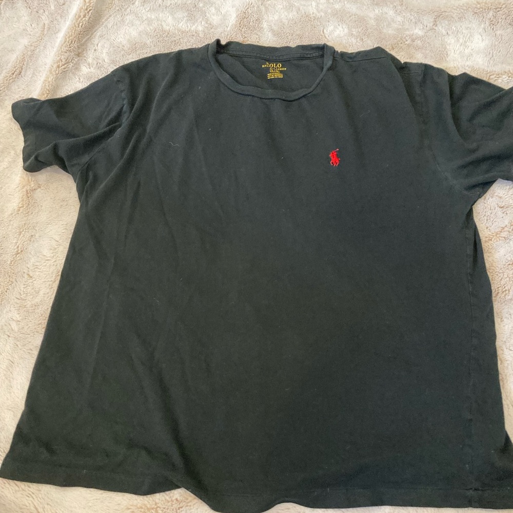 Polo t - size L black with red symbol